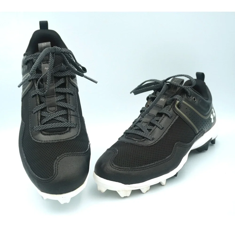 Under Armour Glyde RM Softball Cleats Size 7.5 Black White 3024330-001